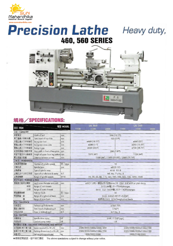 Lei-Shin High Speed Precision Lathe